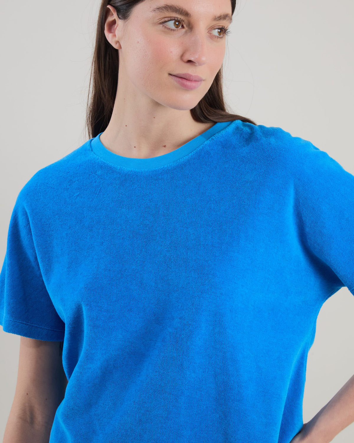 Terry oversize Tee Blue