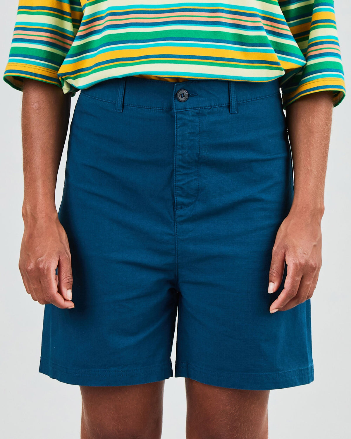 High Waist Shorts Blue