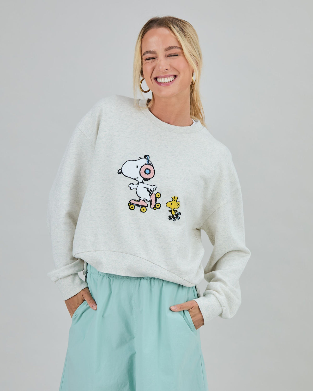 Peanuts Roller Sweatshirt Ecru
