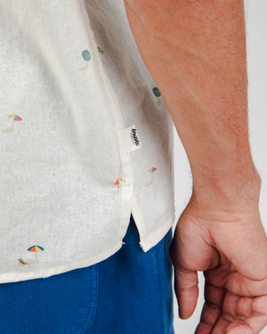 Beach please Aloha shirt Ecru