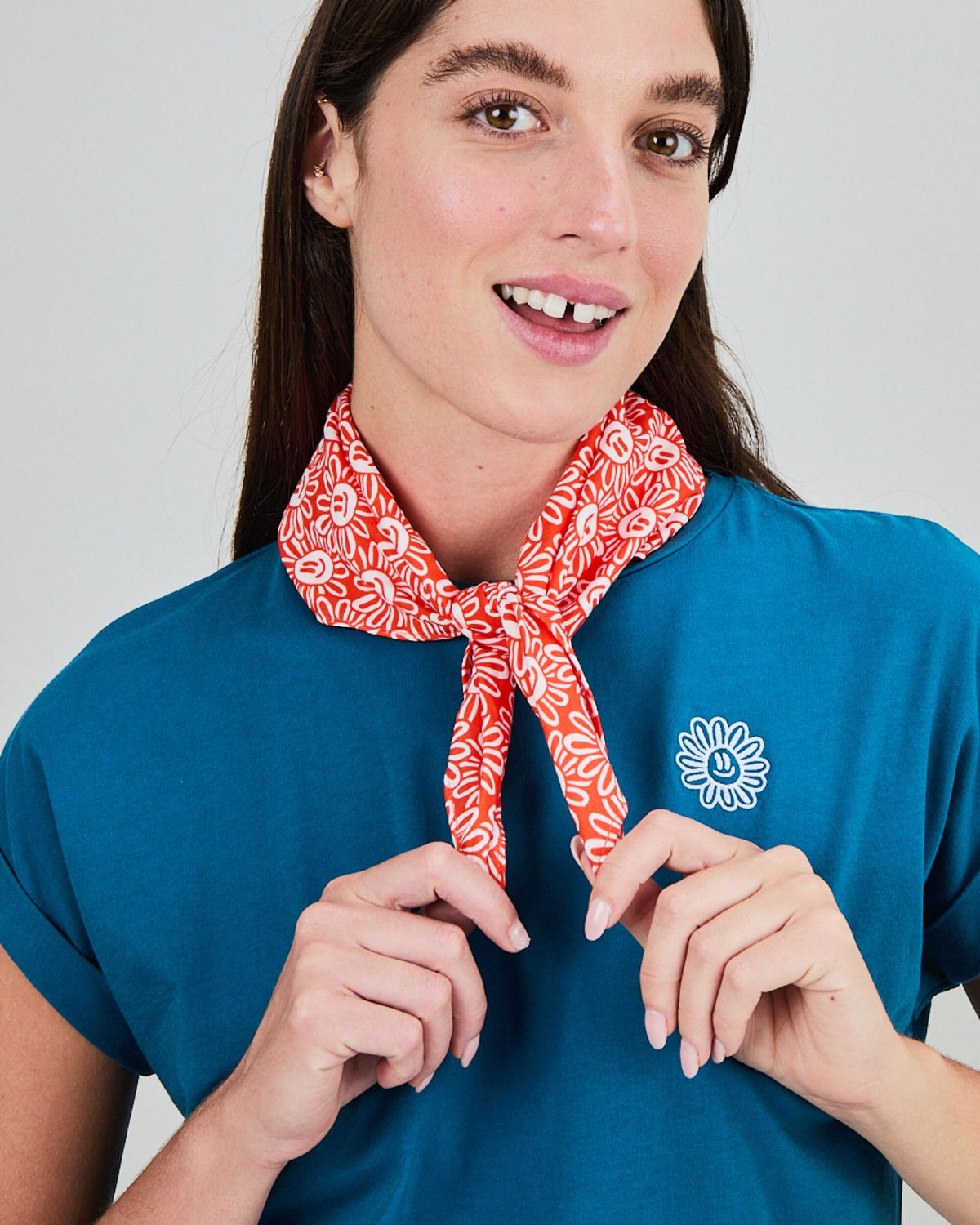 Asis Percales Daisy Cotton Scarf