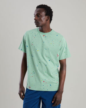 Splash Paint Tshirt Green
