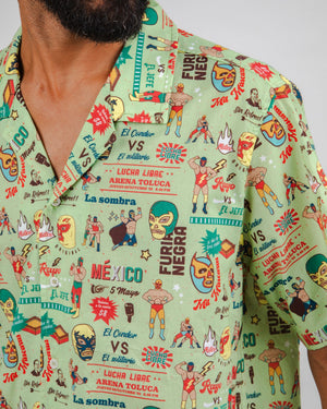 Lucha Libre Aloha Shirt